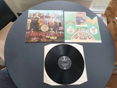 THE BEATLES - SGT PEPPERS 1967 UK PRESS 12" VINYL RECORD LP EX
