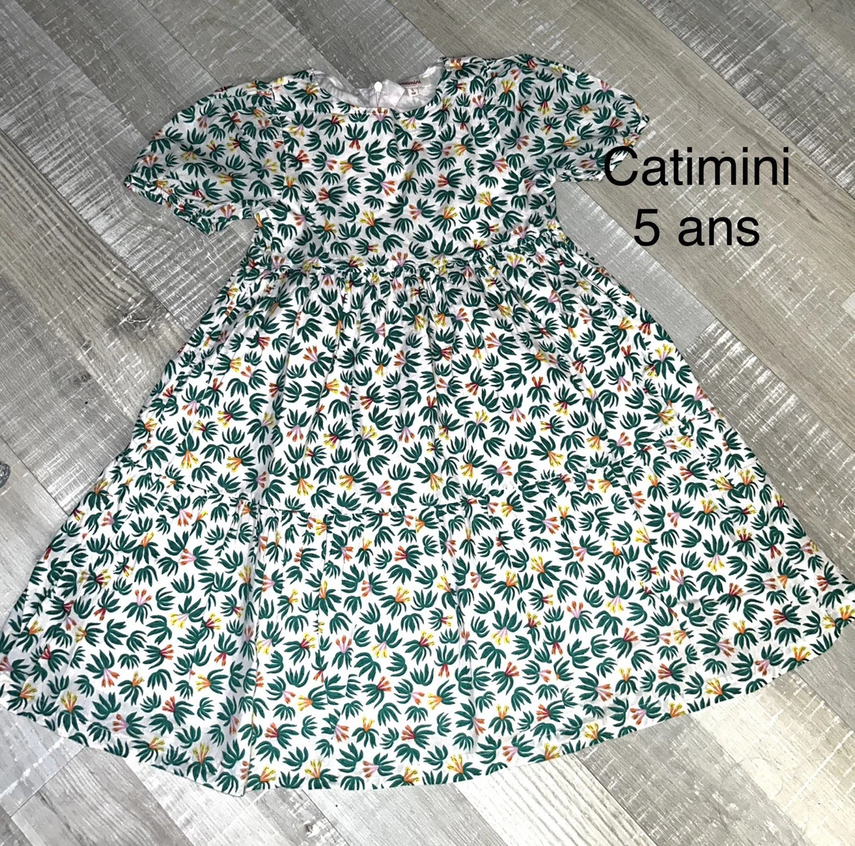 Robe Mi-longue Taille Froncée Jaune Catimini Fille - 2021911-jaune0