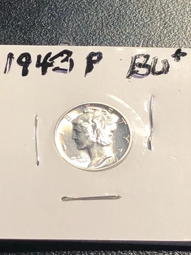 1943 P Mercury Dime GEM BU Condition