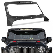 Windshield Frame Cover Visor Cowl For 18-26 Jeep Wrangler Jl Gladiator Jt Lights Windshield Frame Cover Visor Cowl For 18-26 Jeep Wrangler Jl Gladiator Jt Lights