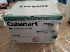 NEW Cuisinart ICE-45RFB 1-1/2-Quart White Ice Cream Maker Freezer 1.5 Qt BOWL