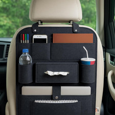 Eco-Friendly Car Backseat Organizer RECYCLED 18 PLASTIC BOTTLES Car Seat Back