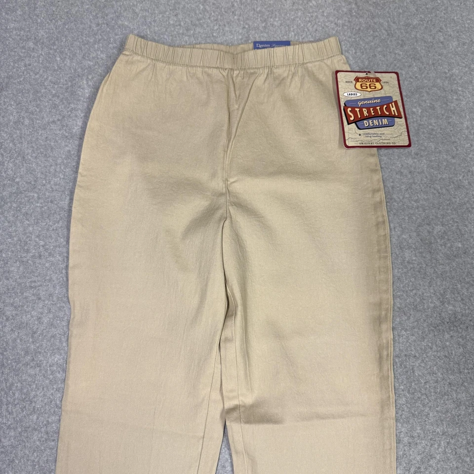 Route 66 Pants Womens Medium Stretch Denim Leggings Pull On Made USA Casual - Image 3 of 4
