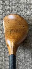 Antique/Vintage Willie Park Hickory Shafted Scare Neck Brassie Wood Gutty Era
