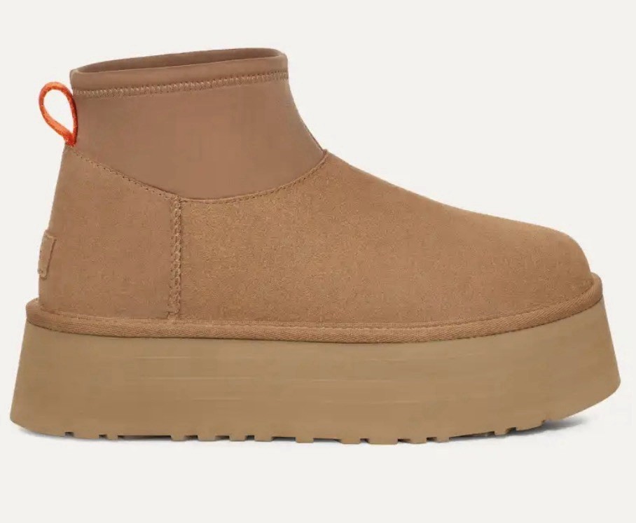 Ugg Classic Mini Dipper Puffer Chestnut Platform Boots US 6 New Sold Out Online image 5