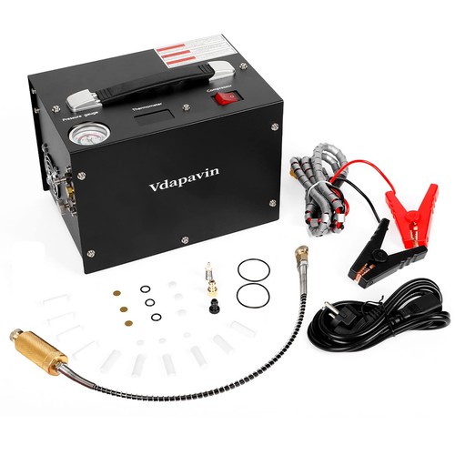 PCP Air Compressor,Built-in Power Converter,Oil/Water-Free, 4500Psi/30Mpa, 12...