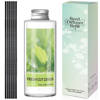 Reed Diffuser Oil Refill, Fresh Cut Grass Scented Diffuser Oil Refills with 6...