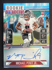 2024 Contenders Optic Rookie Ticket Michael Penix Jr Blue On Card Auto /99 #102