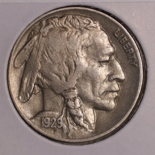 Buffalo Nickel. 1929 D. Choice Fine. Lot # 9063-204-28