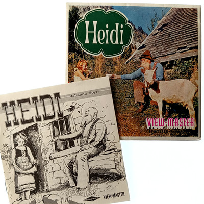 3x VIEW-MASTER 3D REEL   HEIDI in FRANKFURT   deutsch, Johanna Spyri Set B425-D
