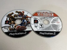 Marvel Ultimate Alliance 1 And 2 PS2 DISC ONLY FREE SHIPPING Playstation 2