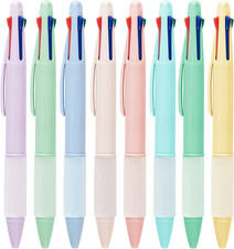 Multicolor Ball Point Pens 4-in-1 Colored Pens 1.0mm Assorted Inks 4-Color Bal