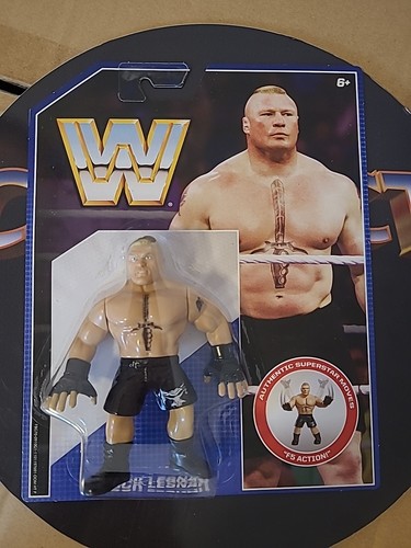 WWE Retro Figure MOC Brock Lesnar WWF Hasbro New M...