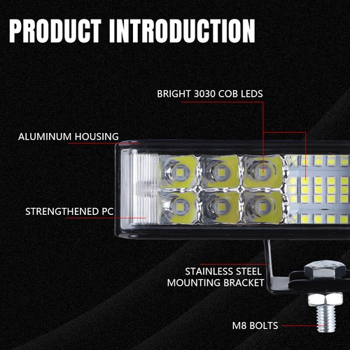 1X 6inch LED Work Light Bar Driving Headlight Spot Offroad Lamp Pod Fog ATV SUV - Picture 2 of 9