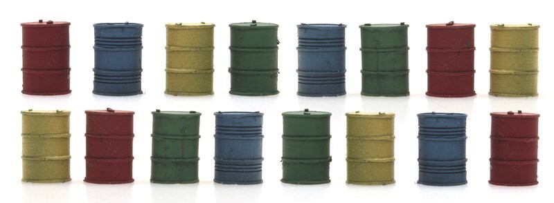 ARTITEC 387.291 - Composite Load, Metal Drums, Oil Barrels 16 Pcs HO 1:87