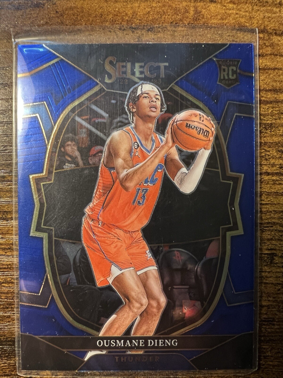 2022-23 Panini Select Ousmane Dieng RC #76 Blue Prizm Concourse Level Thunder