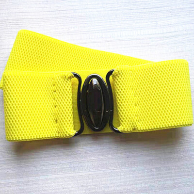 Femme Ceinture Large Élastique Boucle Cincer Ceinture pour Manteau