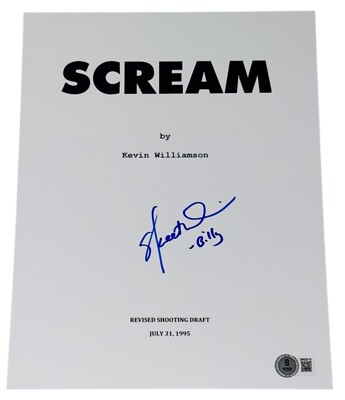 Skeet Ulrich Signed Autograph Scream Full Movie Script Screenplay ...