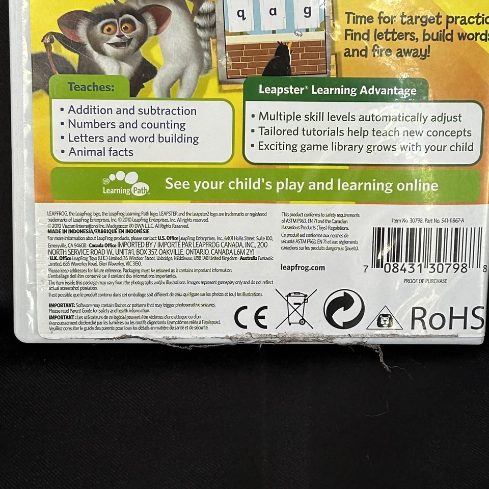 Leap Frog Leapster Learning Game Penguins of Madagascar Nickelodeon Dreamworks - Image 3 of 4