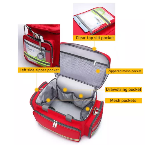 Kit médico de primeros auxilios mochila de rescate de emergencia almacenamiento gran capacidad exterior*/ - Imagen 14 de 32