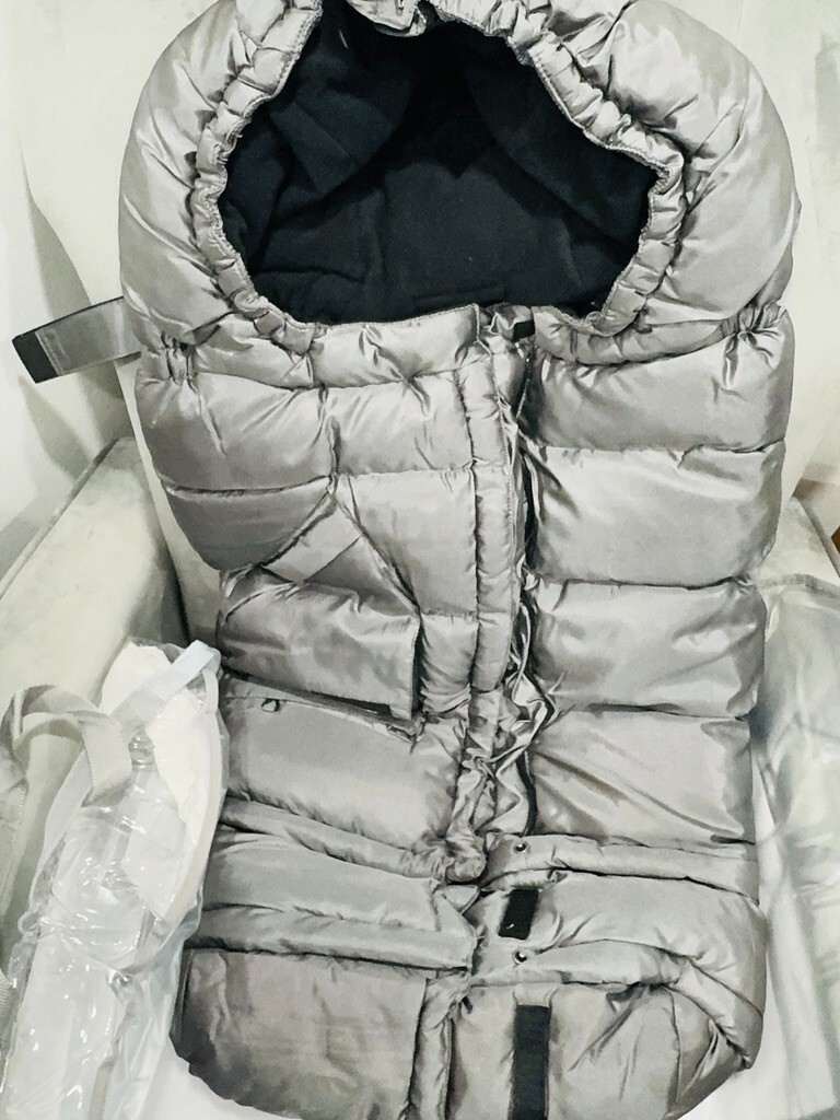 7 A.M. Enfant Blanket 212 Evolution Stroller Car Seat Footmuff Heather Gray-NEW
