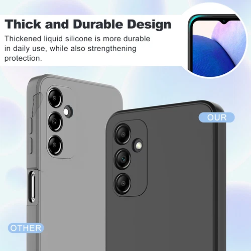 Custodia silicone antiurto telefono 5G per Samsung Galaxy A14 A15 A54 A55 A25 - Foto 9 di 56