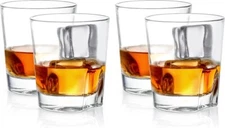 JoyJolt Carina Old Fashioned Whiskey Glasses Set of 4 NEW
