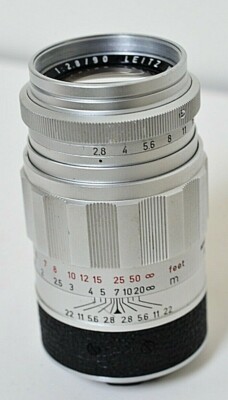 貴重！Leica Leitz Elmarit 90mm f/2.8 ＃730 Rare-First Version-Leica 90mm f/2.8 Elmarit Screw-Mount Lens - LTM