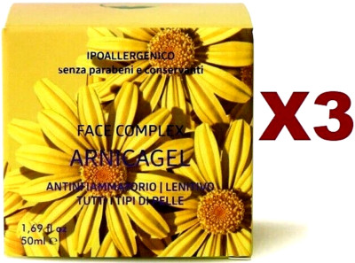 3PCS FACE COMPLEX ARNICA GEL ANTI-INFLAMMATORY CREAM SOOTHING BODY 50ML