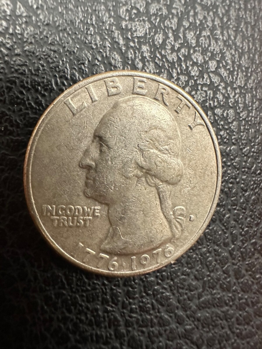 billing 1776-1976 Bicentennial Quarter Dollar Filled D Mint Error