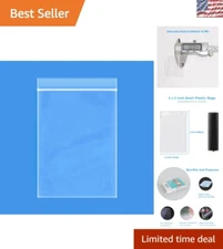 Compact 2x3 Resealable Bags - 200 Count Waterproof & Versatile for Organization