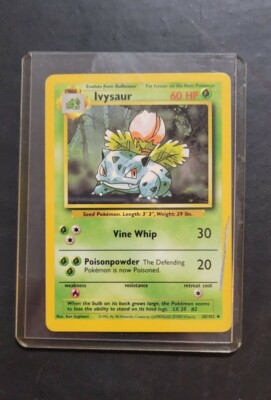 Rare 1st Edition Ivysaur Pokémon Card 30/102 | eBay