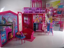 Barbie Glam Ferien-Haus 4 Zimmer 2 Etagen Mat...