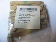 BAG OF 10 MIL SPEC GROOVED HEADED PINS   NSN 5315-00-176-6614   P/N 19204