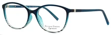 RUNWAY TWEEN 41 Blue Fade Girls Kids Semi Cat Eye Eyeglasses 48-15-125 B:37