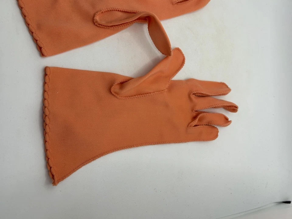 Guantes Fownes vintage melocotón nylo ropa de noche 7 formales Foto 3 de 4
