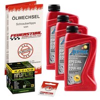 Honda Cbr 600 F (PC41) 11-13, Alpine 10W40 ÖL + Hiflo Racing ÖLfilter, MotoröL