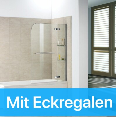90-120cm Badewanne Faltwand Badewannenaufsatz Dusche Duschabtrennung  Glas