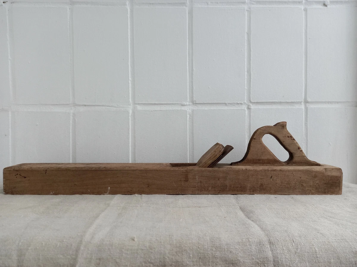 Antique large Wooden jointer plane carpentry woodworking eBay
