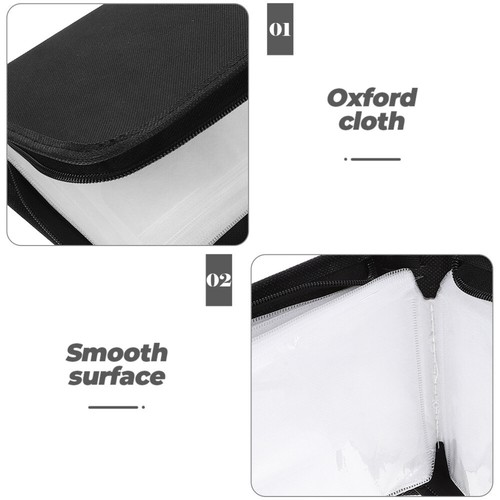 2Pcs 40-Capacity CD Case DVD Case Holder Portable Wallet Disc Storage Binder - Afbeelding 4 van 12