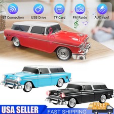 1955 Vintage Truck Bluetooth Speaker FM Rechargeable Battery with USB, SD, AUX,