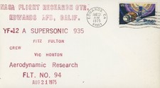 US 1529 Supersonic Space Event Cover YF-12 NASA 935 Flight 94
