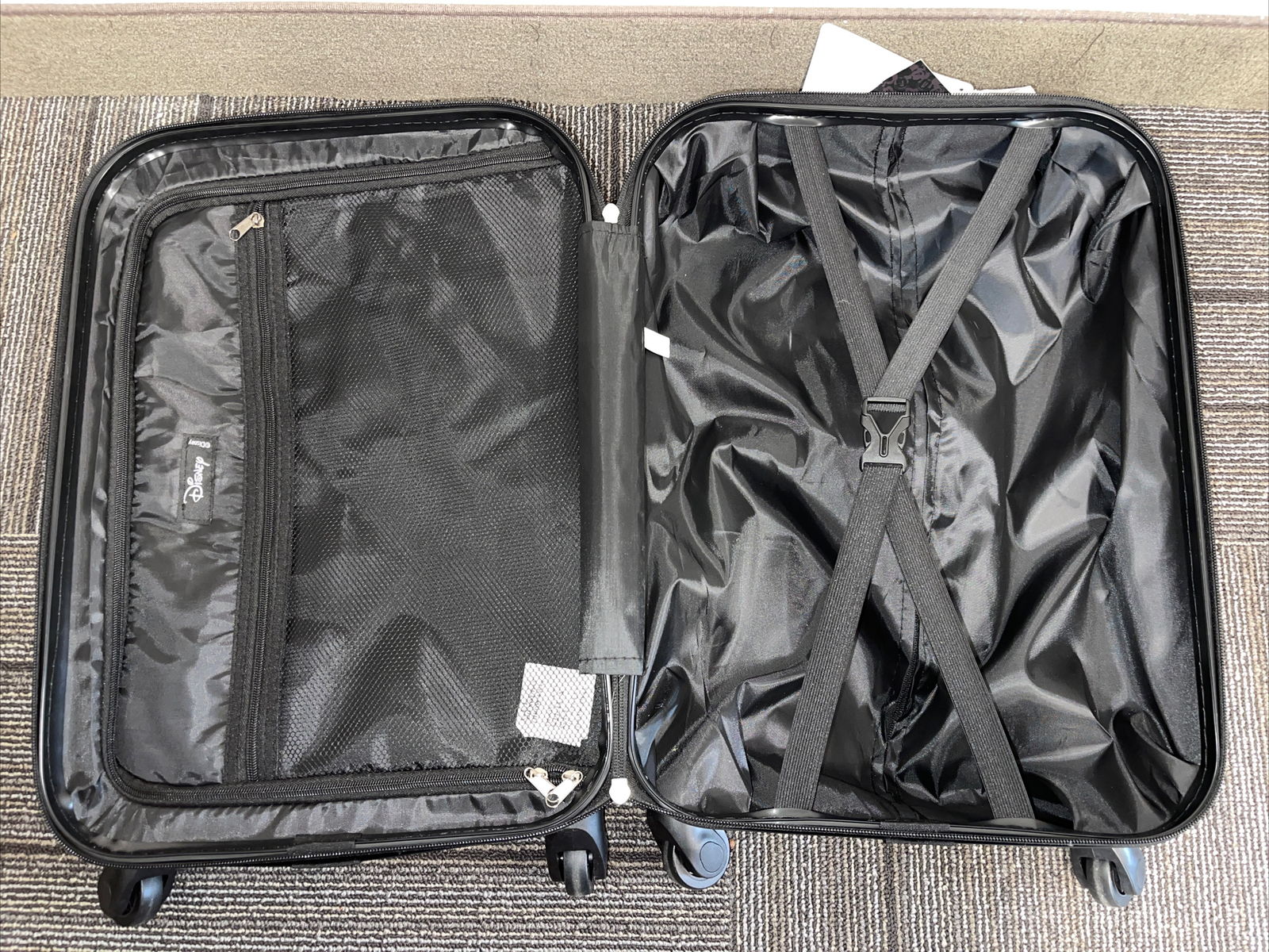 Disney Mickey Mouse Carry-On Spinner Wheels FUL Suitcase Hard Luggage 21" Silver