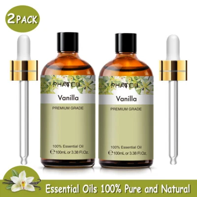PHATOIL Vanilla Essential Oil(Pure Natural Undiluted )Aromatherapy Diffuser Massage Oils
