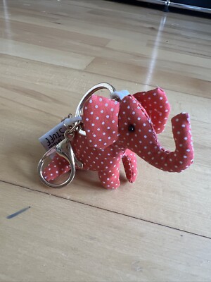Schlüsselanhänger Elefant Small Stuff rot-weiße Punkte