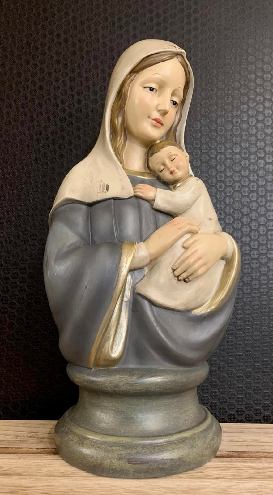 Maria Mutter Gottes Statue 39 cm Heiligenfigur Madonna Skulptur Figur Religion