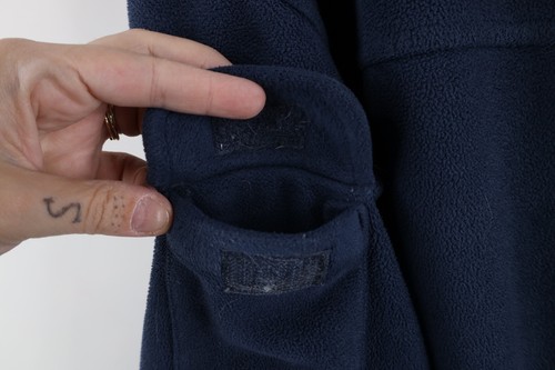 Duluth Trading Co Mens Small Distressed Heavyweight Full Zip Fleece Jacket Blue - Picture 4 of 20