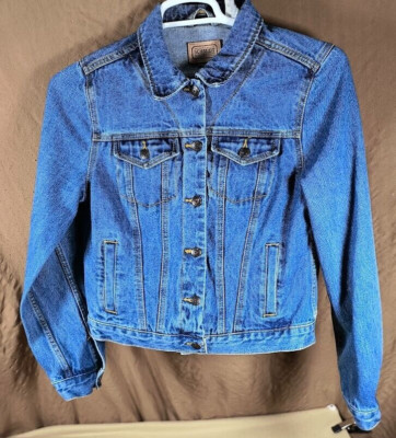 C.E Schmidt Workwear Fit For Her Ladies Medium Cotton Denim Blue Jean Jacket 