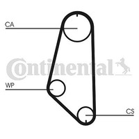 Continental Ctam Zahnriemen (CT720) FüR Opel Ascona C Vectra A Manta B Kadett E