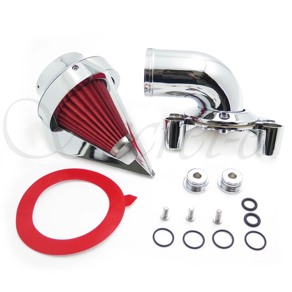 Kits de purificador de aire Spike aptos para Harley Davidson XL modelos Sportstar 1991-2006 cromo Foto 2 de 4